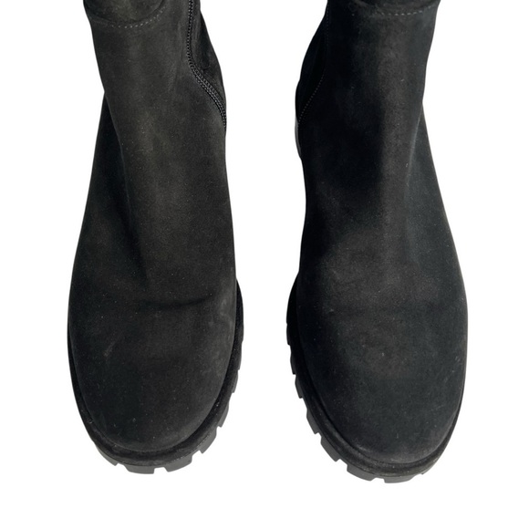 Stuart Weitzman Amber Over the Knee Boot Suede Black Size 7 - Picture 10 of 16